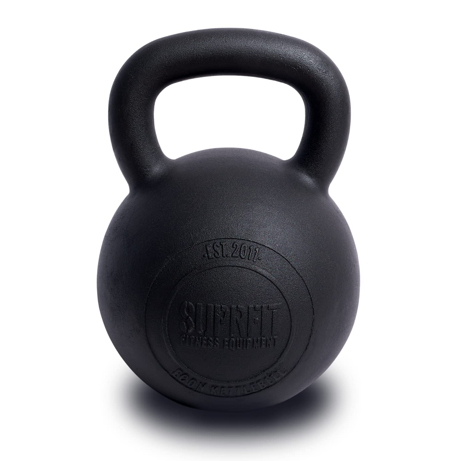 Suprfit Econ Kettlebell | żeliwny | Waga: 4 kg | do treningu crossowego, podnoszenia ciężarów lub budowy ciała | żeliwo, idealny do ćwiczeń na ciągnięciu, skręcaniu i pchaniu | czarna emaliowana