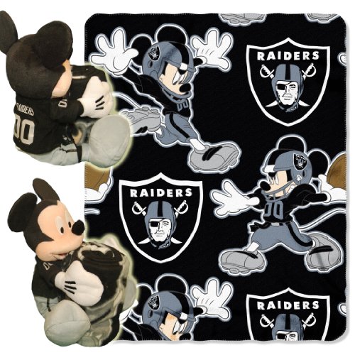 The Northwest Company Officially Licensed NFL Oakland Raiders Co Disney's Mickey Mouse Hugger