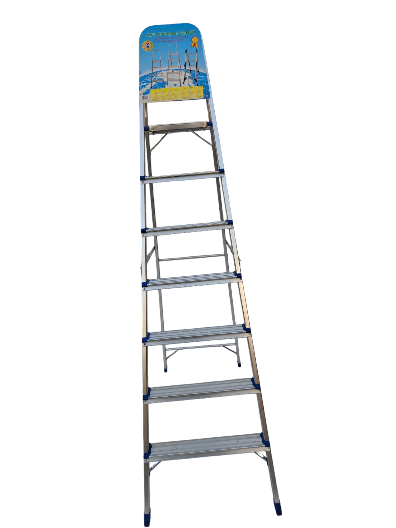 Aluminium Ladder with platform 7 Step