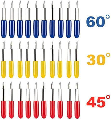 Miniatura 3 de Cuchillas de cuchillo del cortador del vinilo 101PCS 30/45/60 grados para el trazador del corte de Roland