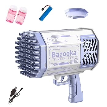 Amazon | SAEYZ バブルマシーン シャボン玉 キッズバブルガン 2