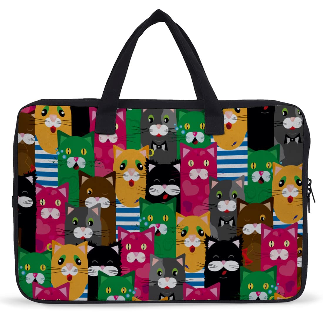 Crazyify Different Shocking Cats Printed Laptop Bag for Men & Women | Canvas Laptop Bags/Briefcase with Screen Size Up to 15.6 Inch (B09Z2FB2LL) Amazon Price History, Amazon Price Tracker