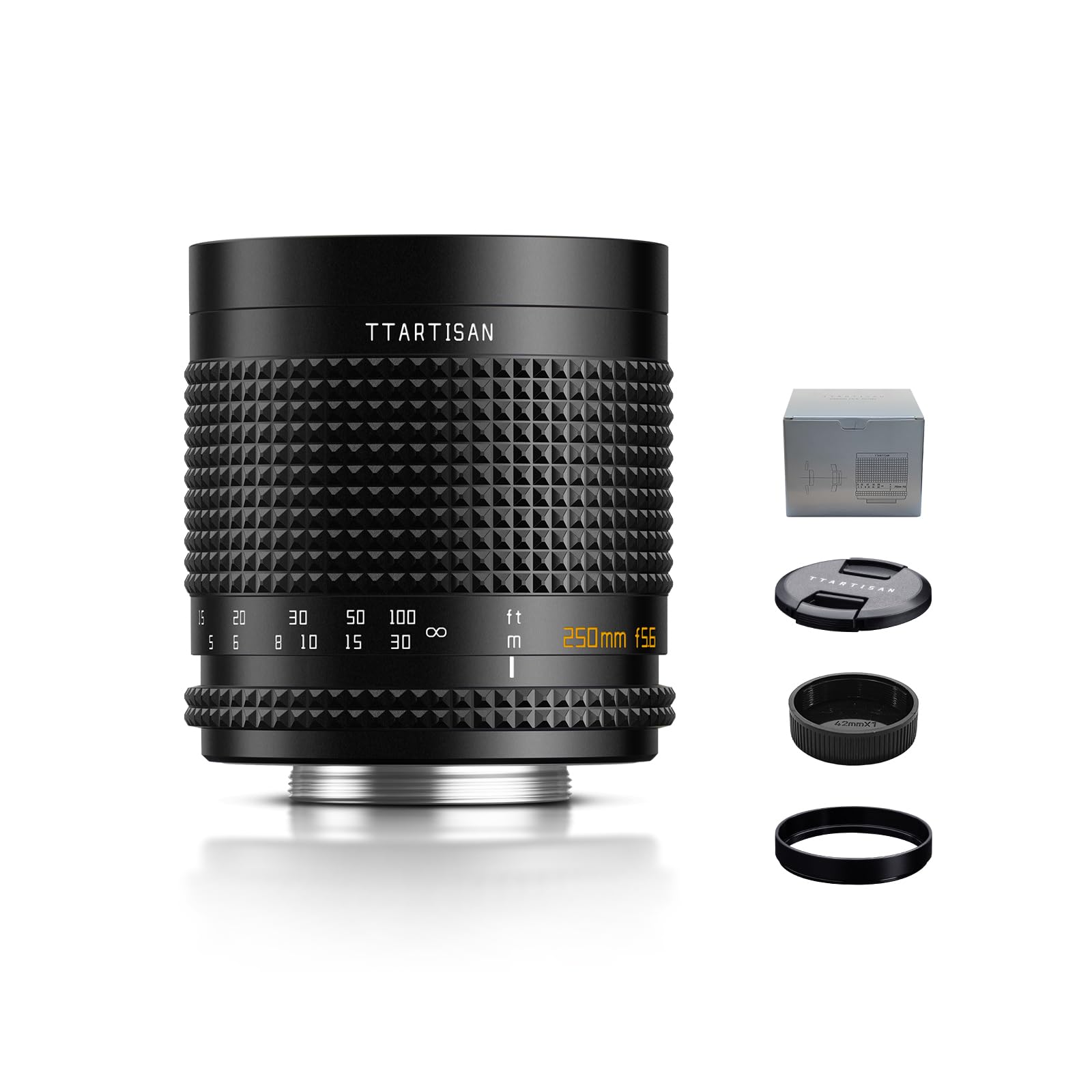 TTArtisan 250mm f5.6 Reflex Lens Doughnut Bokeh Full Frame Telephoto Mirror Lenses Manual Focus for M42 Mount
