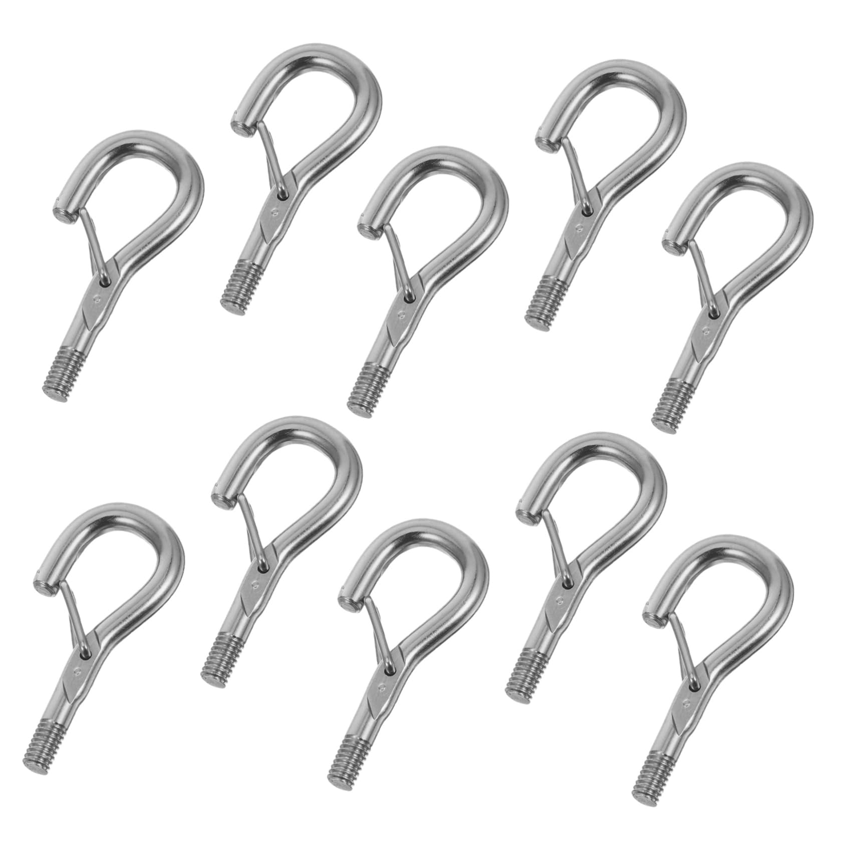 Veemoon 10pcs Metal Hooks for Outdoor String Lights Plant Hangers and Decor Ceiling Safety Hooks for Home and Garden