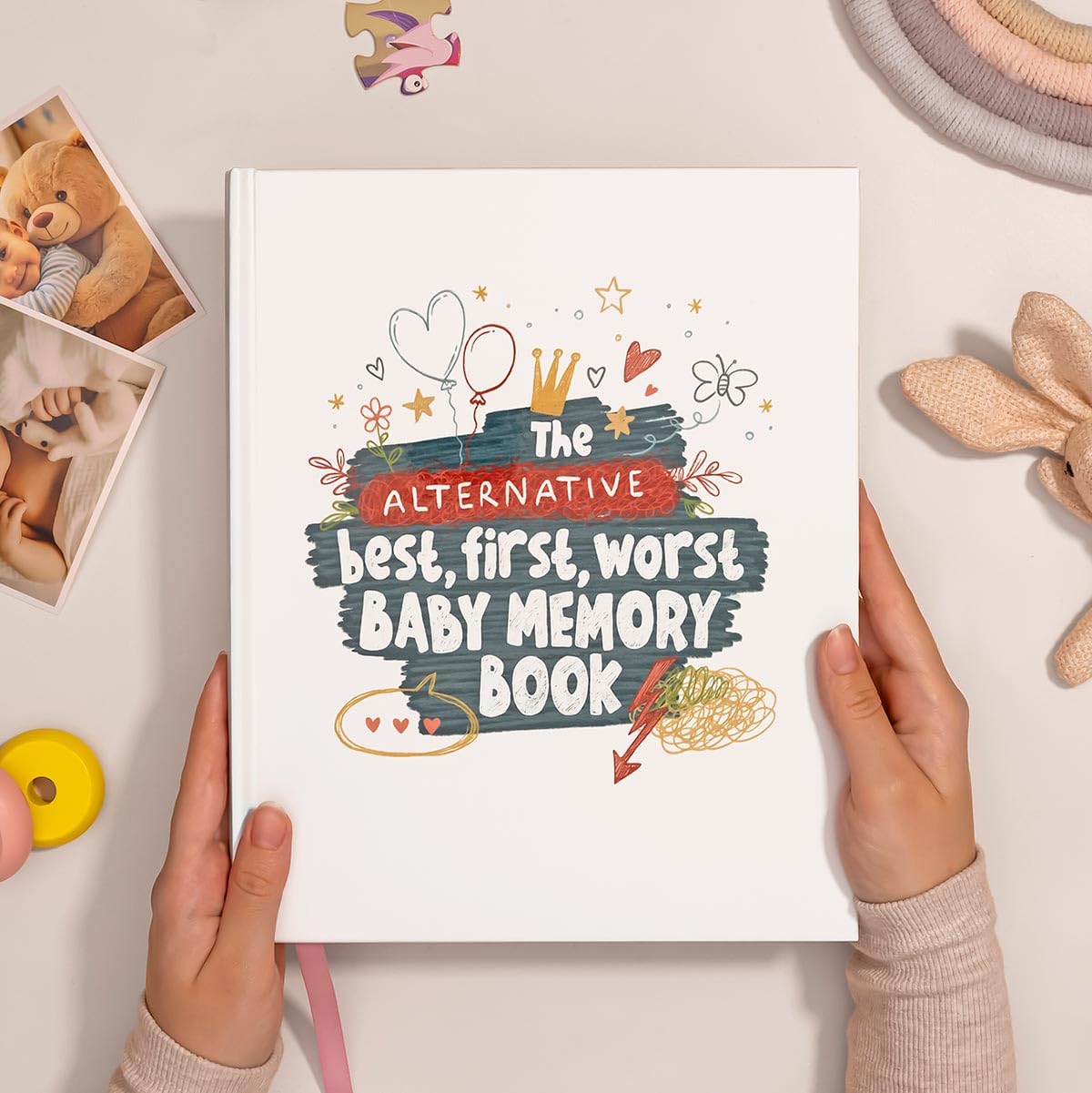 The Alternative Best First Worst Baby Book – The Baby Memory Book With A Difference | Libro dei ricordi dalla gravidanza ai 5 anni | Record, diario e album dalla nascita