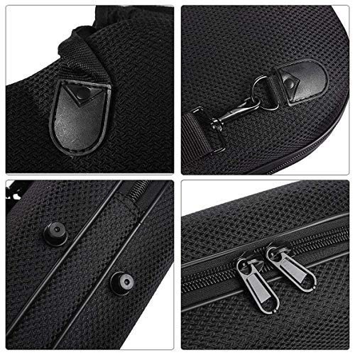 Qonia Water-Resistant Oxford Fabric Saxophone Big Bag Box Sax Case With Adjustable Shoulder Strap,Black #TOP7