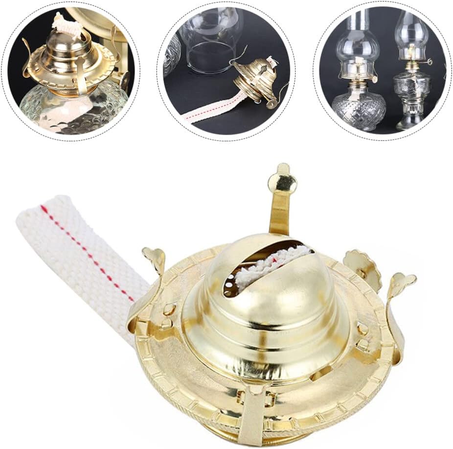 Oil Lamp Wicks 5 Set Oil Lanterns Burner Burners Replacement Parts Vintage Night Lights with Wick Wedding Centerpiece for Room Garden Party