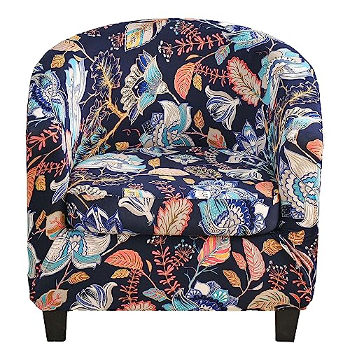 ZRCYXDW 2 Pieces Club Chair Slipcover Stretch, Printed Tub Chair Slipcover with Elastic Bottom Soft Nonslip Tub Chair Cover Washable for Living Room-O-2 Pieces