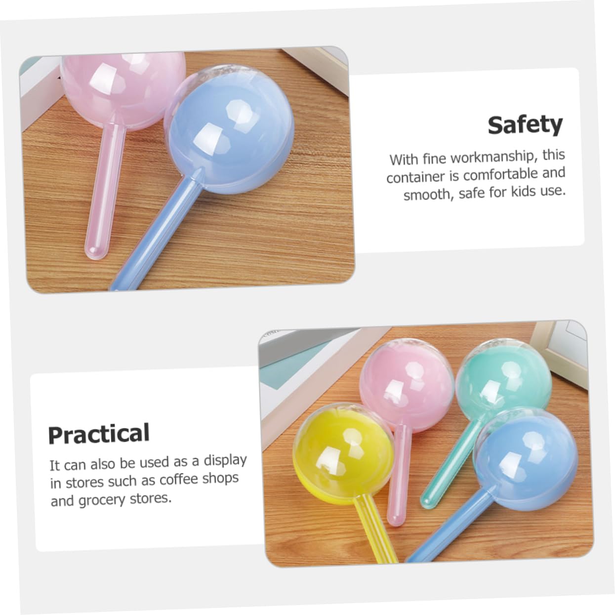 Happyyami Round Packaging Box Lollipop Candy Holder Decorative Storage Box Ideal for Boys and Girls Toy Display Holder