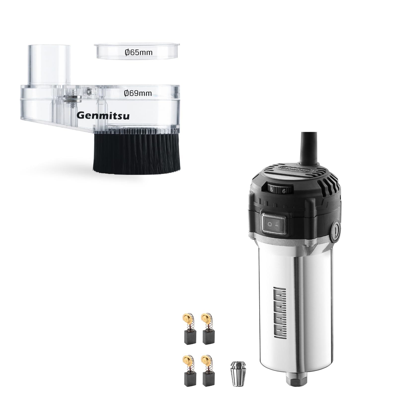 Genmitsu 710W Kompakter Router+ CNC-Staubschuh