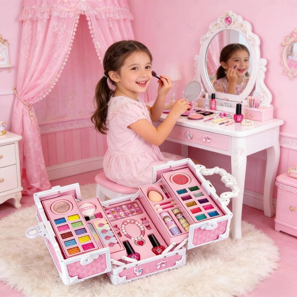 Trucco Finto Sicuro con Strumenti Colorati per Giochi Ruolo creativi Set Trucchi Finti