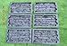 SvitMolds Concrete Molds DIY Set 6 pcs Plastic Mold Concrete Plaster Wall Stone Tiles for Forms Wall Cement Mold Uniquely Designed molds W17