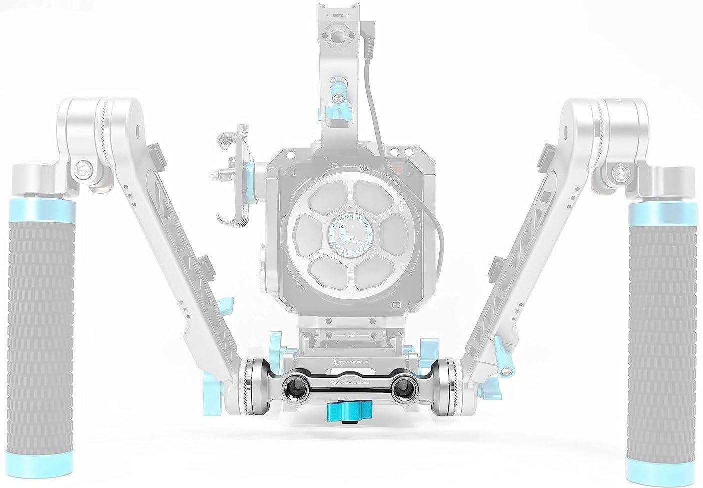 Amazon.com : KONDOR BLUE | 15mm ARRI Rosette Dual Rod Clamp