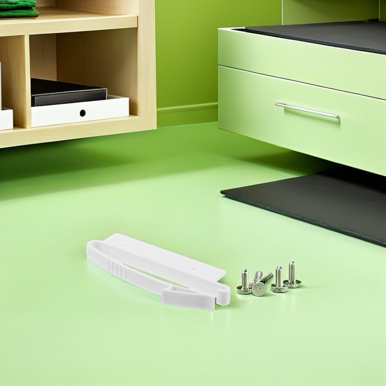 Cerraduras de Seguridad Invisibles para 4 Piezas, Autoadhesivas para Armarios y Cajones, Diseño Compacto, Protección Segura para Puertas de Cocina y Muebles Infantiles