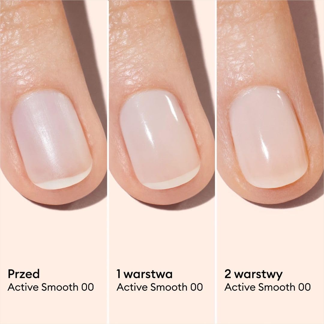 Manucurist Active Smooth 00 Nail Concealer Polish & Care - 2 w 1 Nude Nail Polish: Wzmocnienie i wzrost paznokci - Korektor do paznokci - Wypełniacz do paznokci - Naturalny lakier do paznokci
