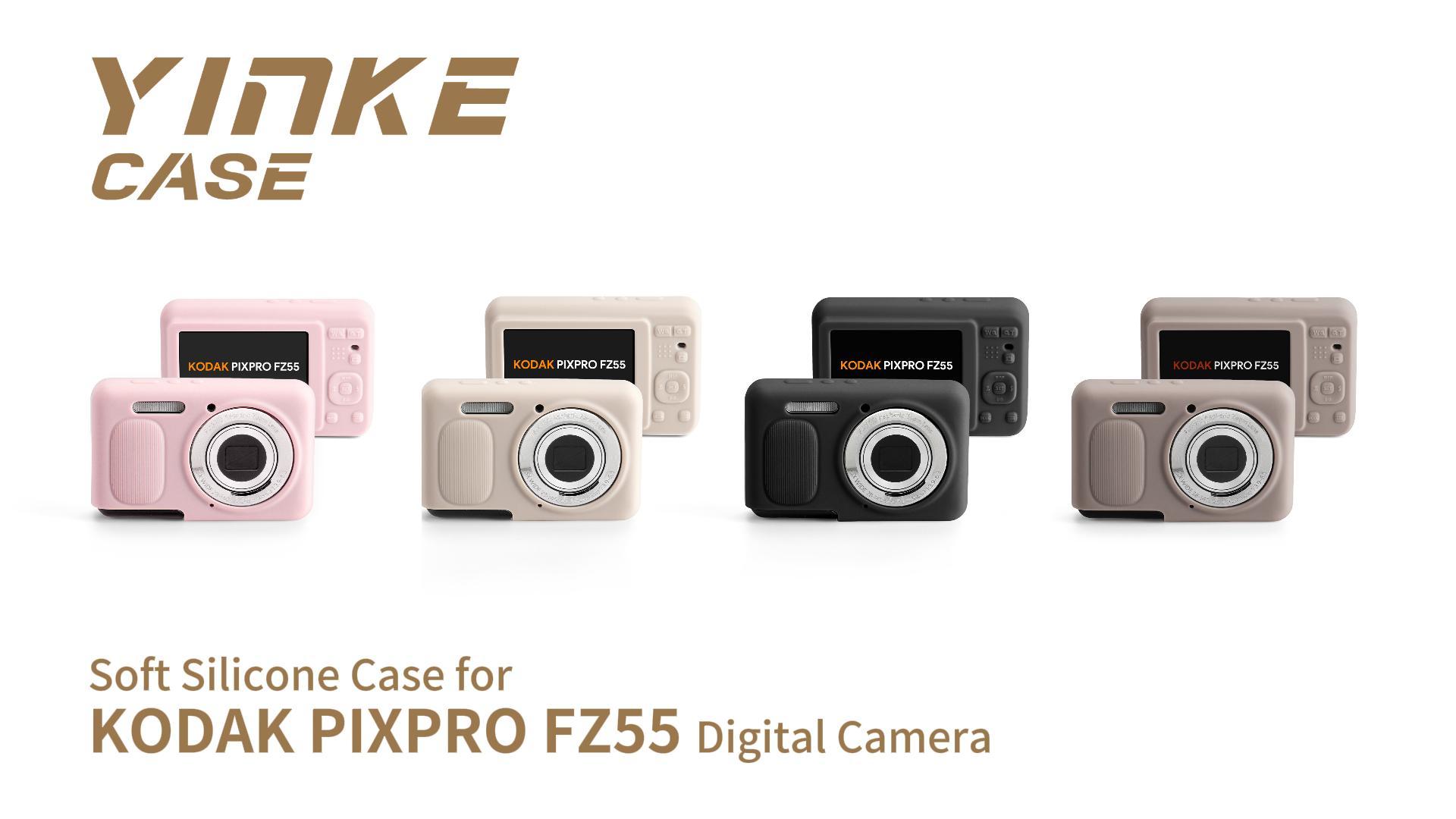 【保護シール&ケース付】Kodak PIXPRO FZ55 Amazon.com : YINKECASE KODAK PIXPRO FZ55 Silicone Cover, Slim Anti
