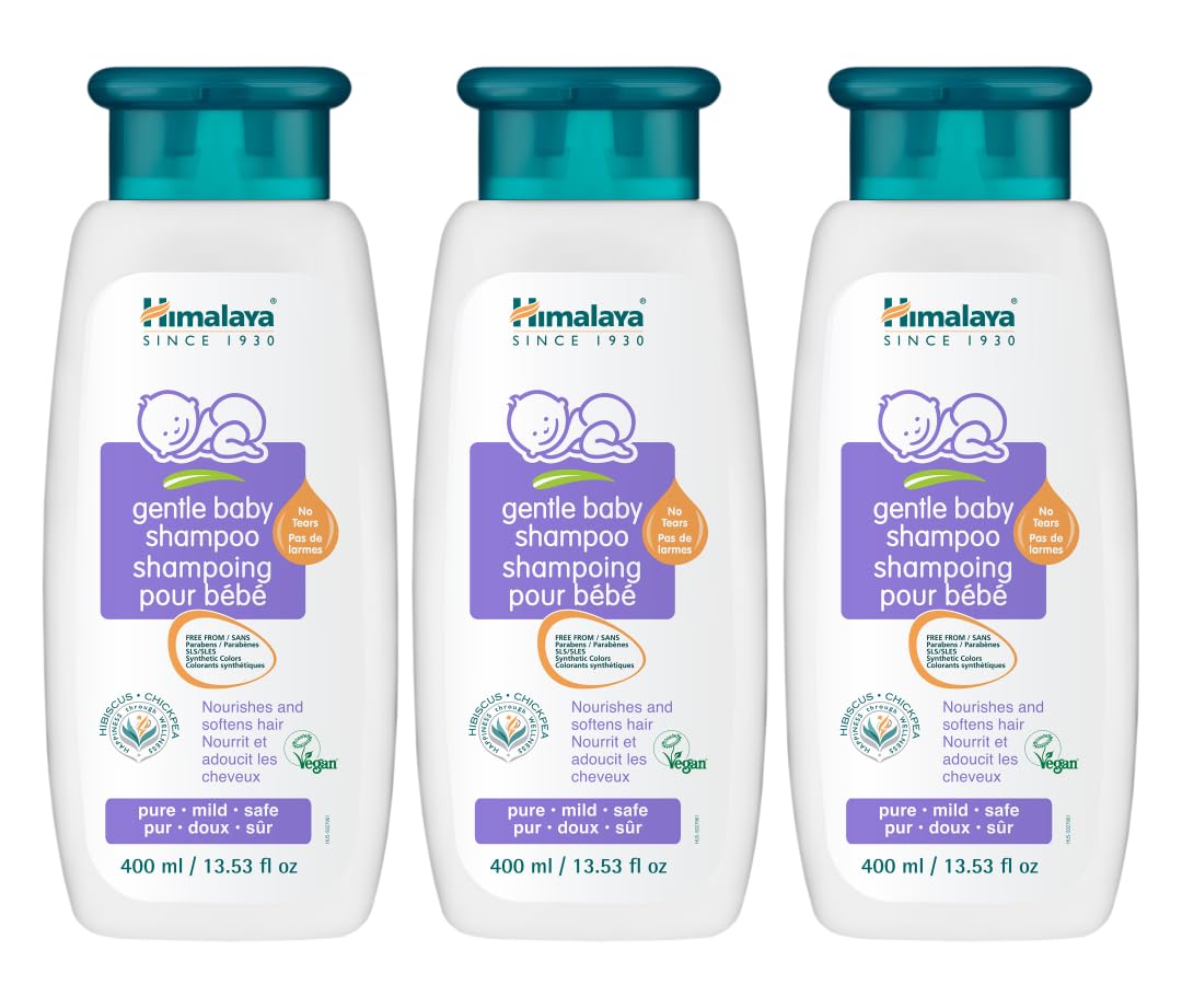 Gentle Baby Shampoo for Baby-Soft Hair & Scalp Soothing Moisture, 13.53 oz, 3 Pack