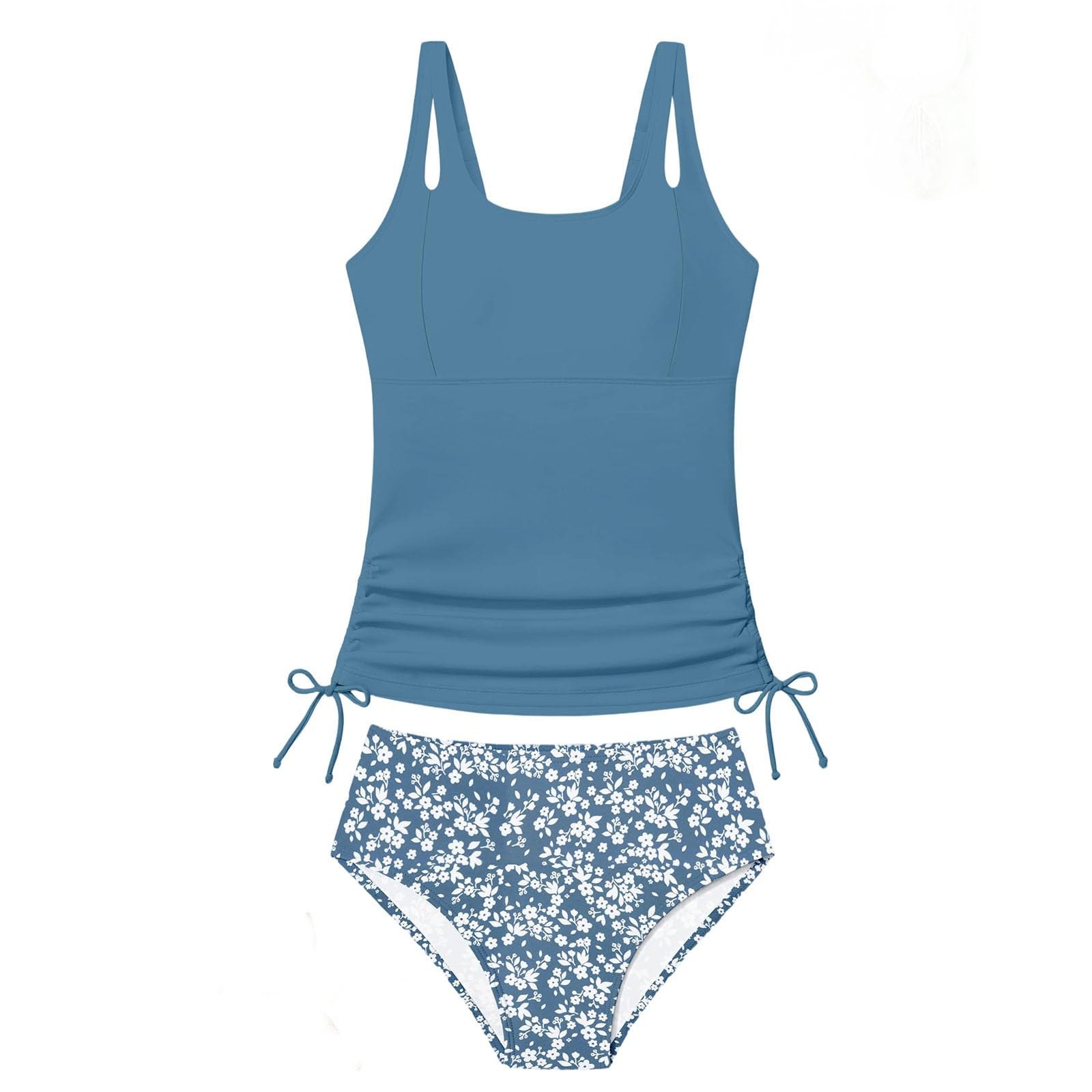 Costume da Bagno per Ragazze Due Pezzi, Bikini Tankini con Bralette e Slip