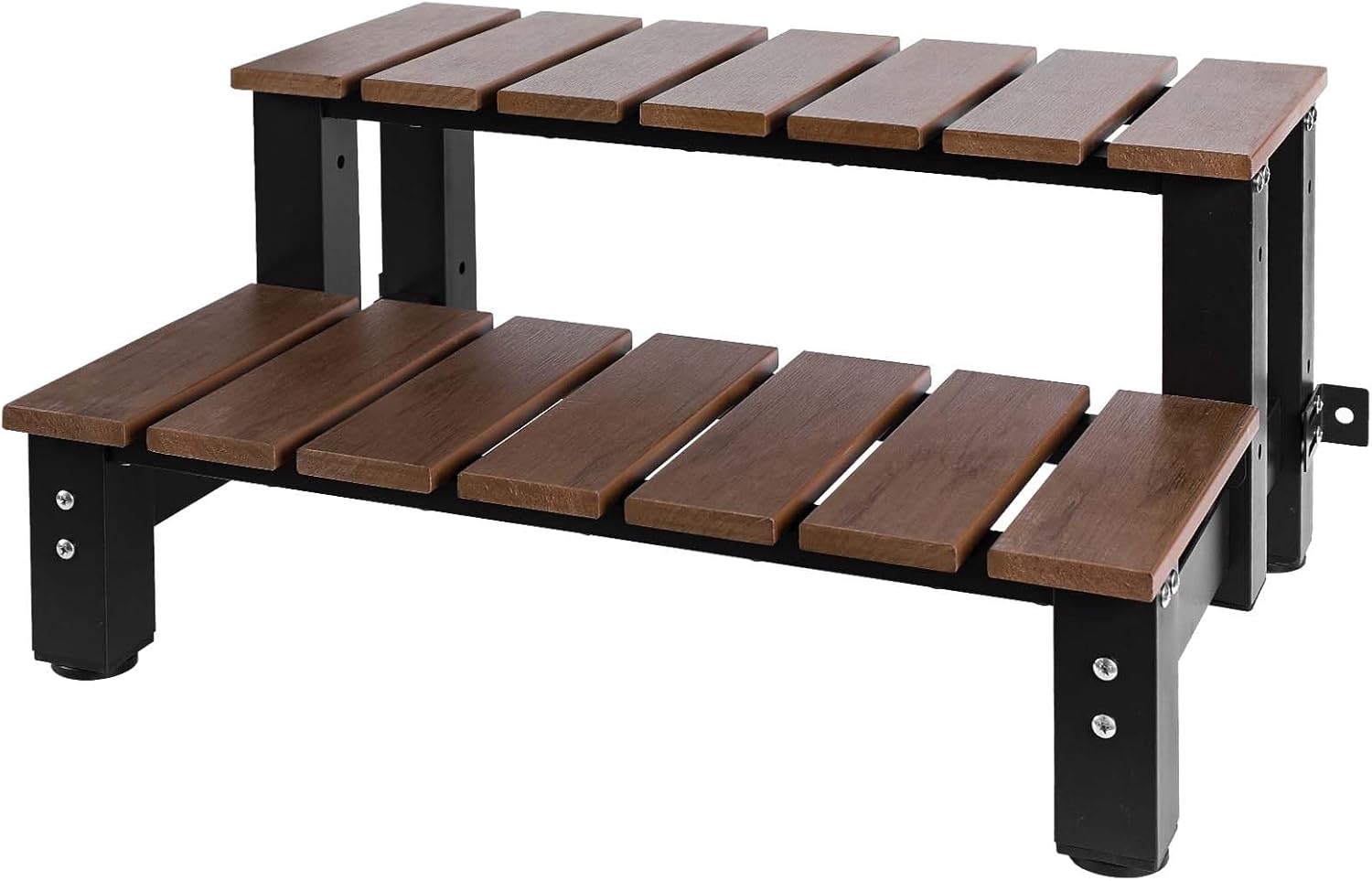 Hot tub Steps 550 LBS Load Capacity Hot Tub Stairs Two Steps RV Steps RV Stairs Swimming Pool Ladder Above Ground Stairs Pool Steps Outdoor Spa Bathtub Step Ladder