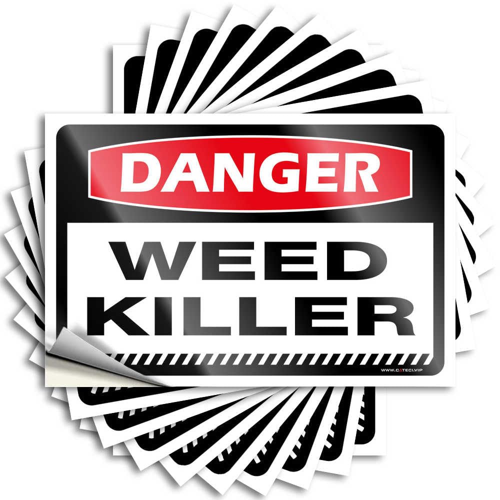 Hmqw Colour Stickers For Your Car Danger Weed Killer Stickers 10Pcs Love Stickers Car Stickers(6X9cm)