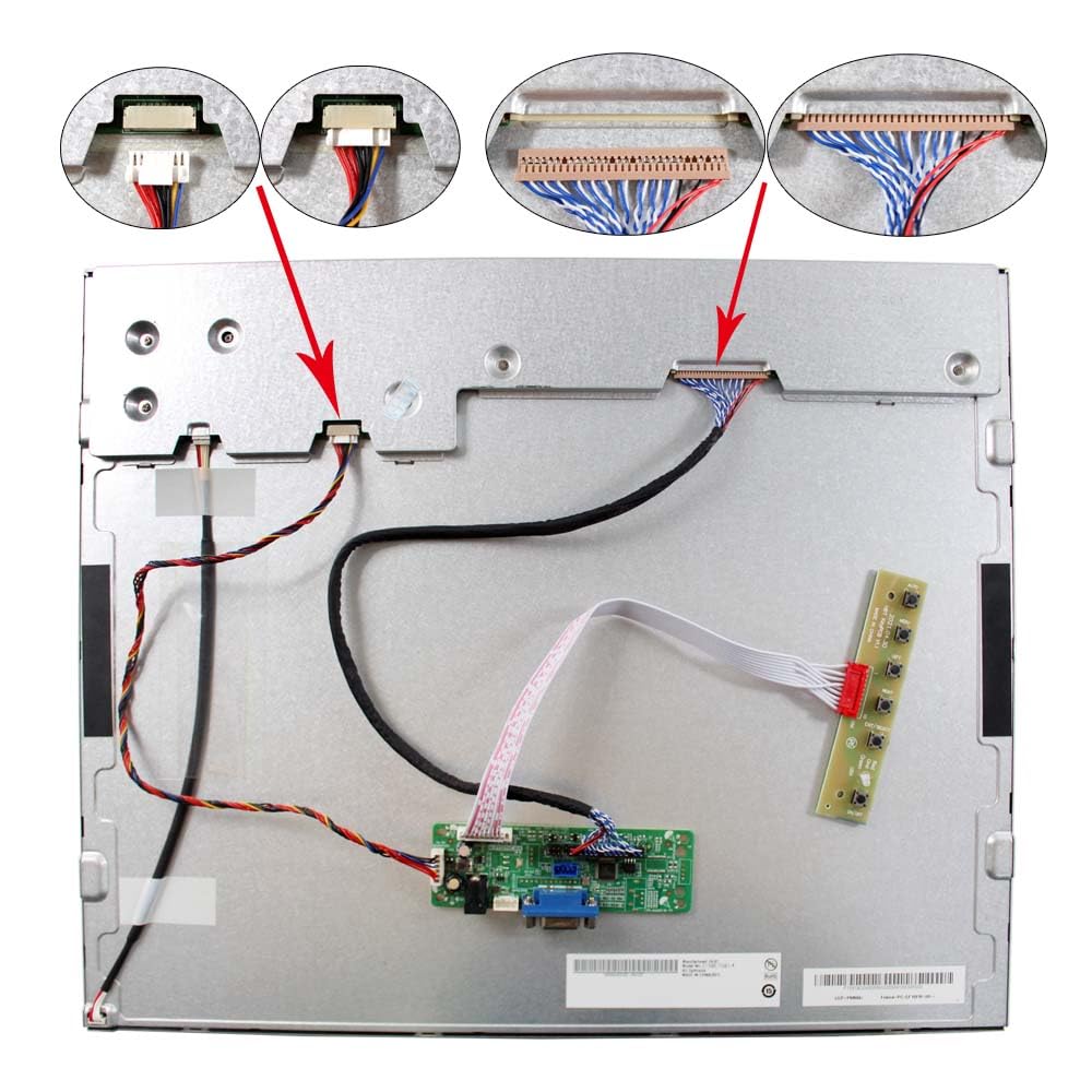 VSDISPLAY 19-calowy zestaw ekranu LCD 1280x1024 450 nitów z płytą kontrolera VGA