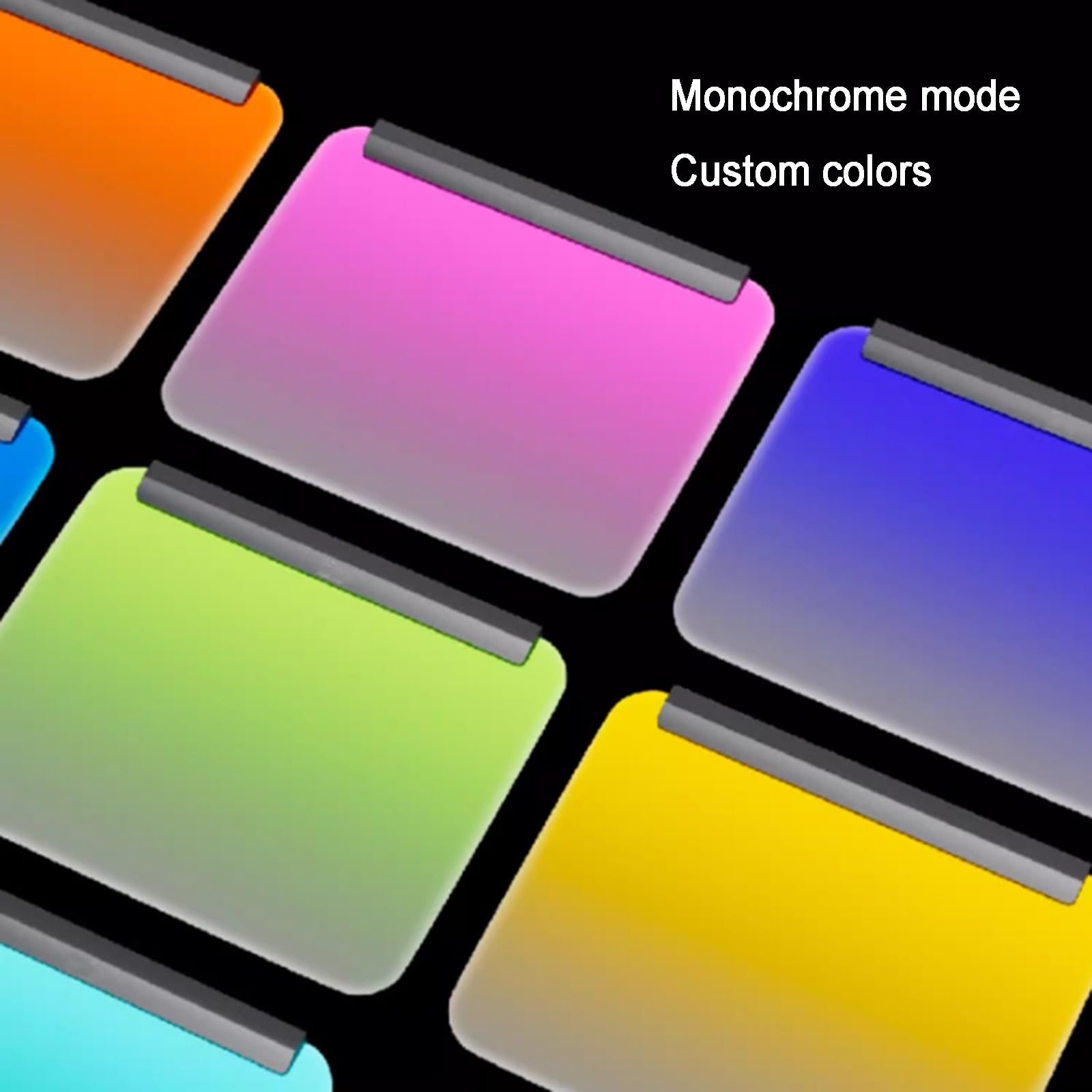 Tappetino per Mouse da Gaming Retroilluminato RGB, Tappetino per Mouse con Luce a LED, Retroilluminazione RGB con Sincronizzazione dei Colori del Monitor, Dimensioni Grandi 36,5x31,8 Cm