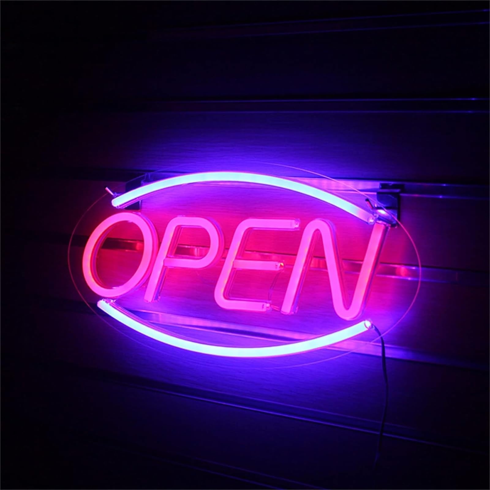 Znak świetlny LED Neon Otwarte Neony LED, Zasilany przez USB Znak biznesowy Neony, Bar Party Store Restaurant 45x22cm,