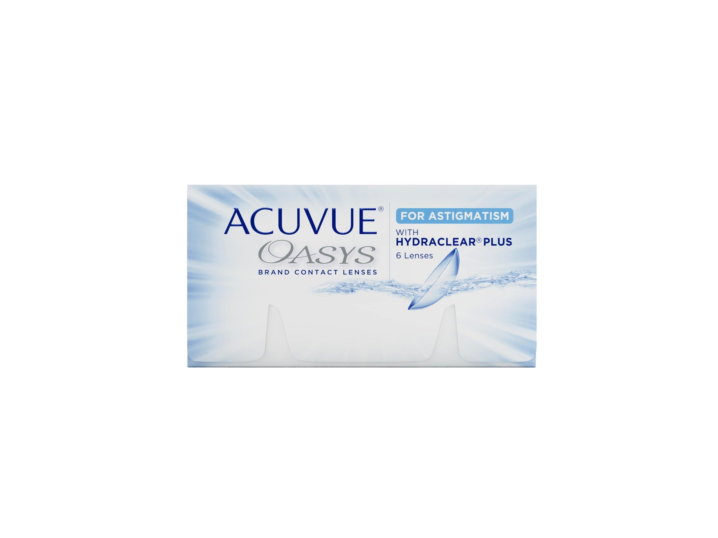 Acuvue OASYS for ASTIGMATISM con tecnologia HYDRACLEAR PLUS - Lenti a contatto quindicinali -protezione UV,-3.00 diottrie, Cilindro -2.75, Asse 30, BC 8.6, DIA 14.50, 6 lenti