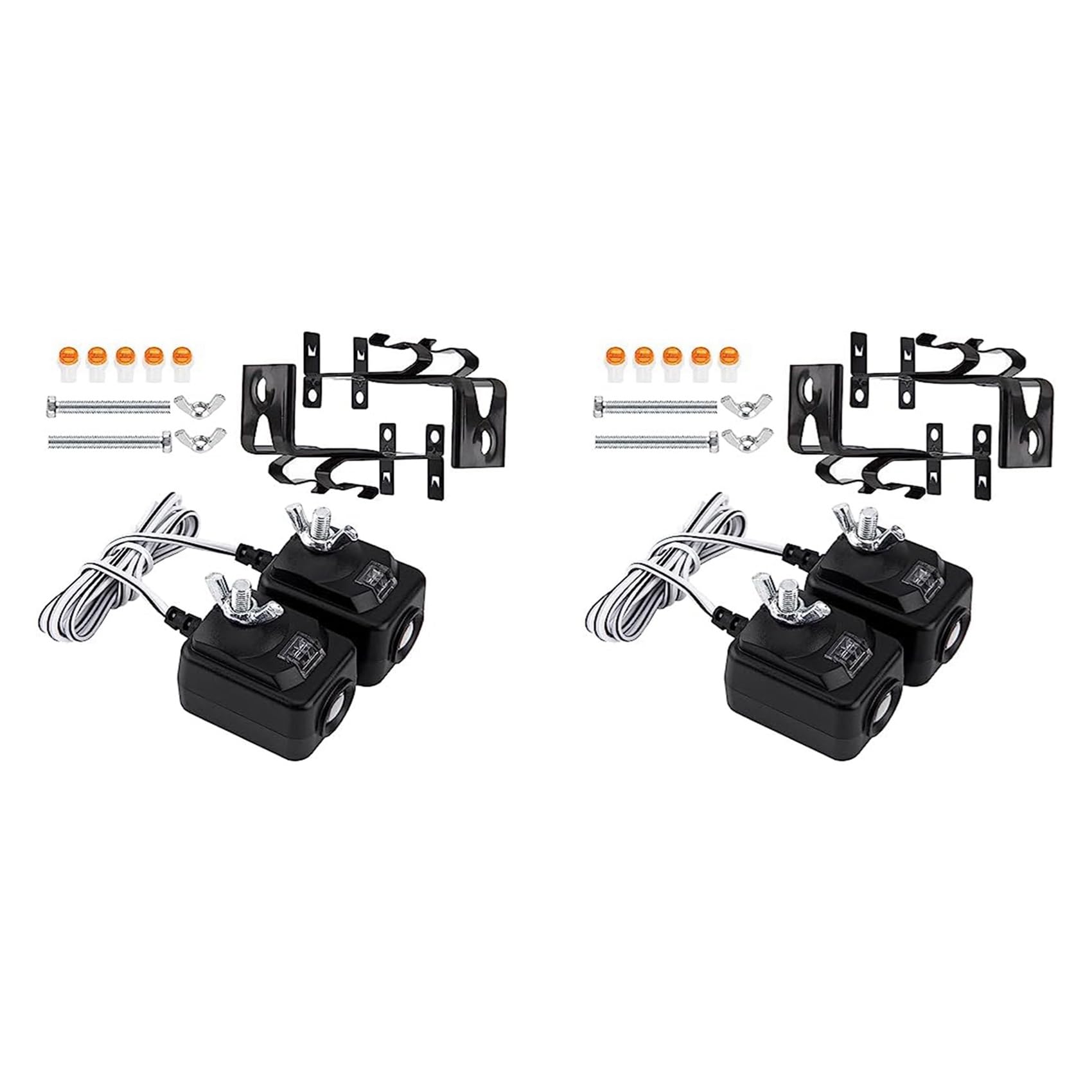 Ctrlzs Amber/Light 2X 820Cb Garage Door Safety Sensor & Brackets Replacement Kit For 41A5034/ G801cb-P/801Cb/041-0136