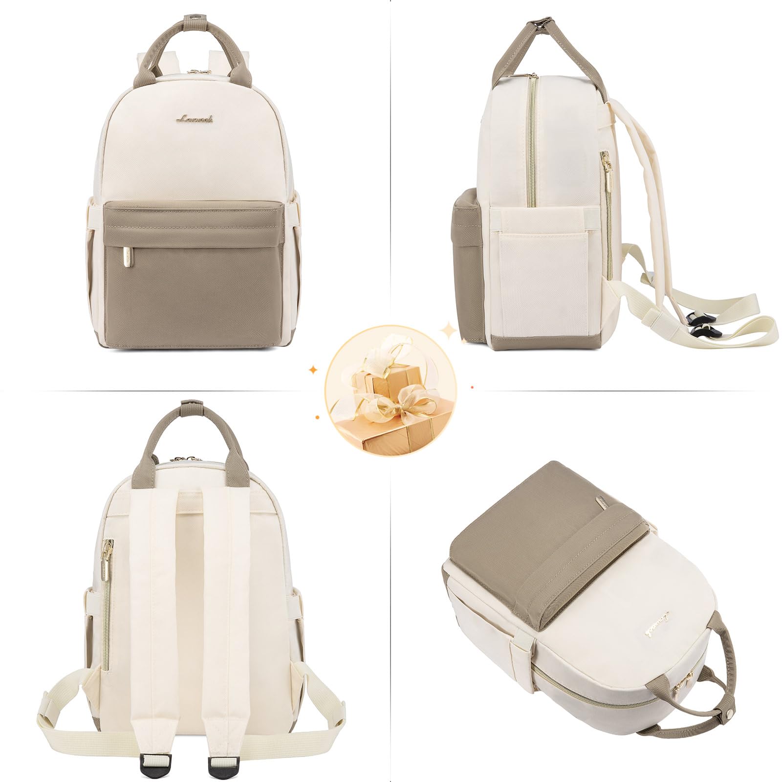 LOVEVOOK Mochila Pequeña Mujer Mochilas Escolares Niña Mini Bolso Mochila Mujer Casual Backpack Mochila impermeable para Viaje Universidad Trabajo