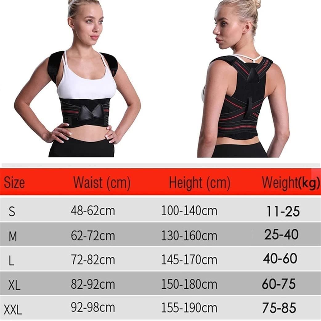 Korektor Postawy, Korekcja Garbu, Mocne Wsparcie, Regulowane Paski, Unisex (Xx)