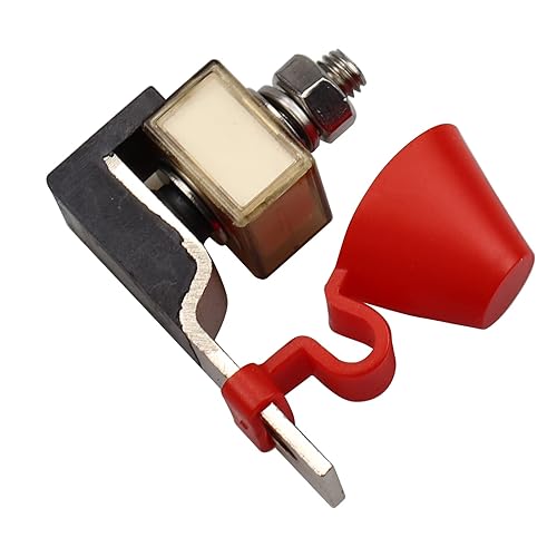 Vista 4 de Bloque de fusibles de montaje de terminal de un solo perno de 200 A, 58 V, 5/16 pulgadas (M8), fusible de batería de 200 A con clasificación marina