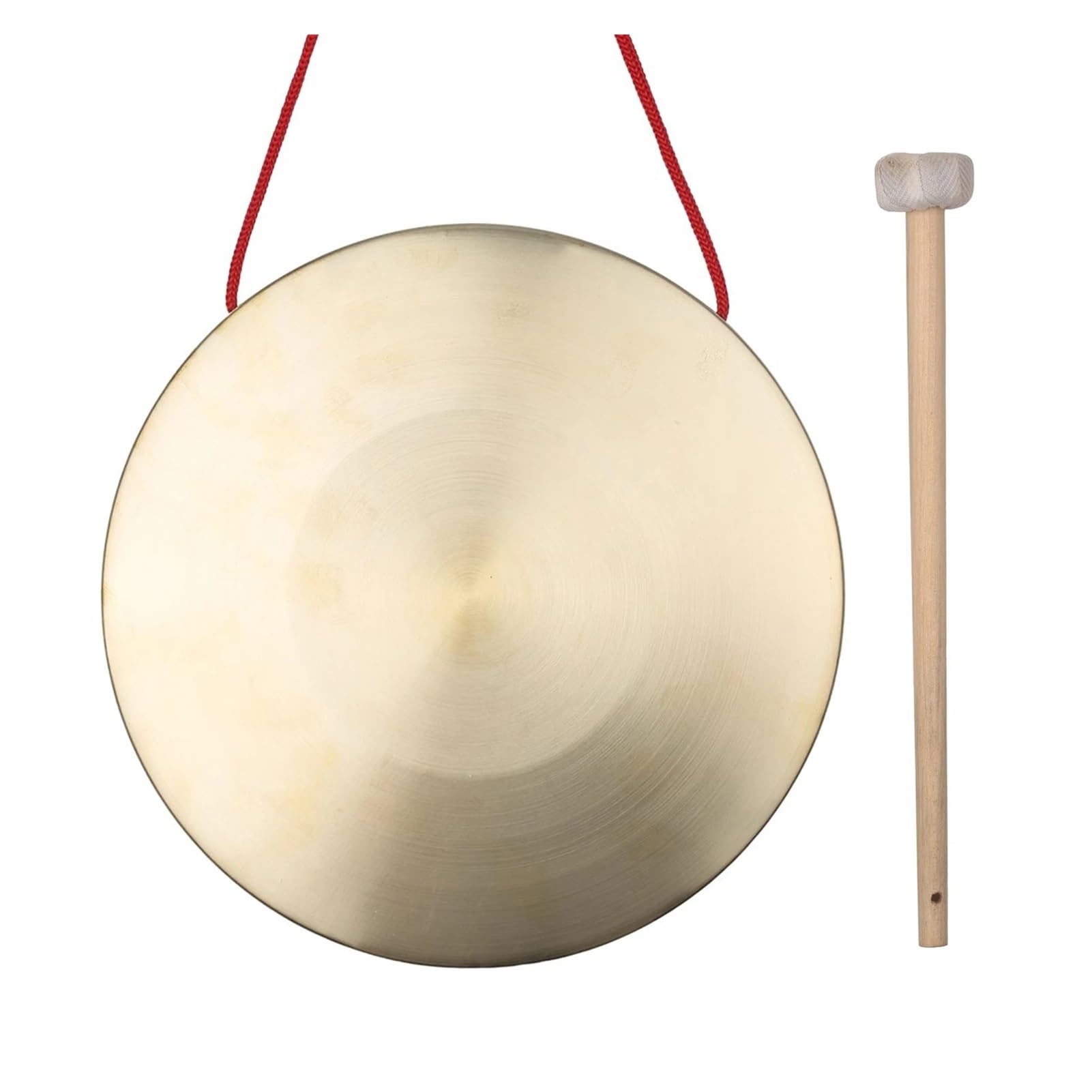 Platillos de Mano Platillos de Gong mano 15cm, instrumentos percusión cobre y latón con martillo juego redondo