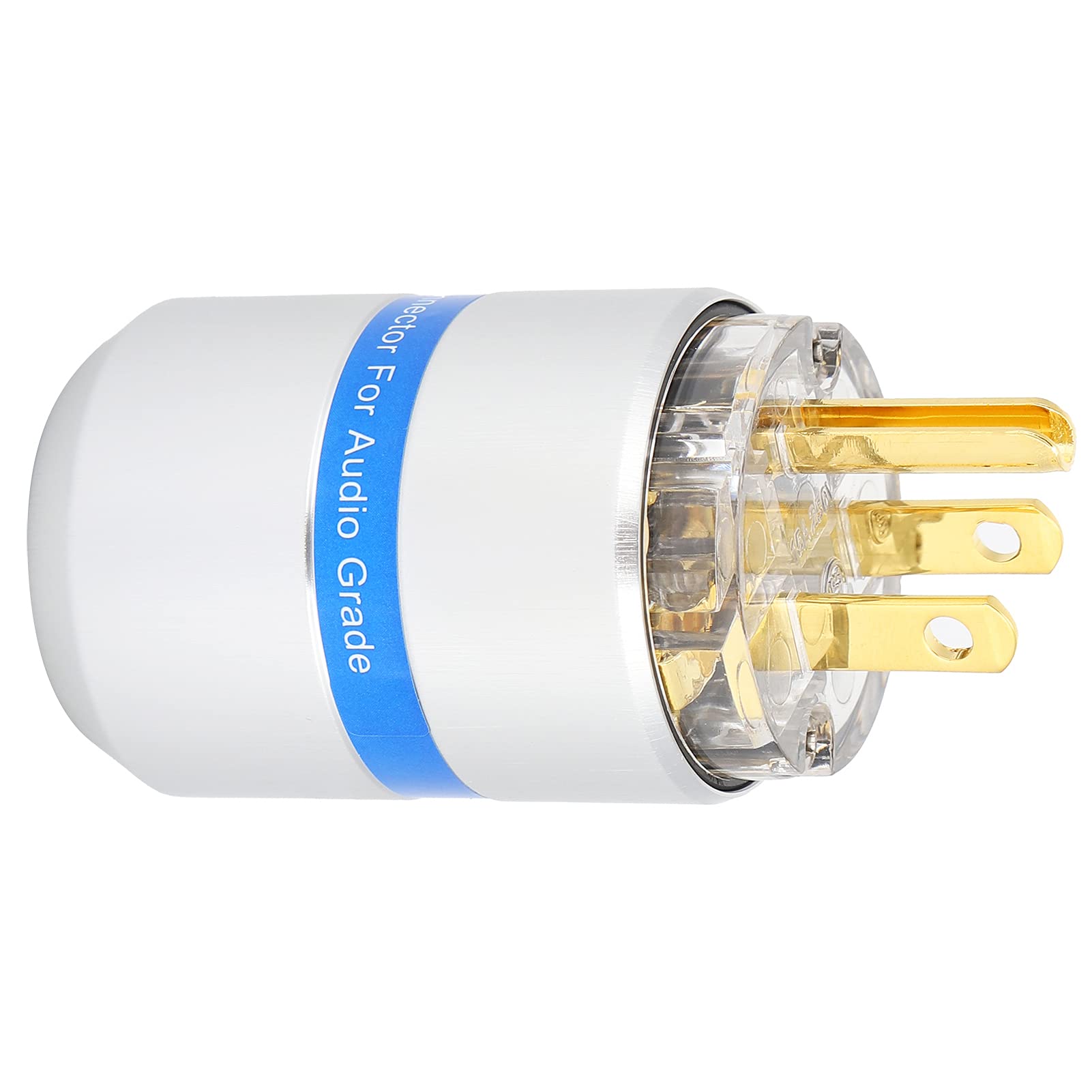 Connettore di Alimentazione IEC Spina HiFi in Rame Placcato Oro 24K per Apparecchi Audiovisivi Professionali (M107G(maschio))