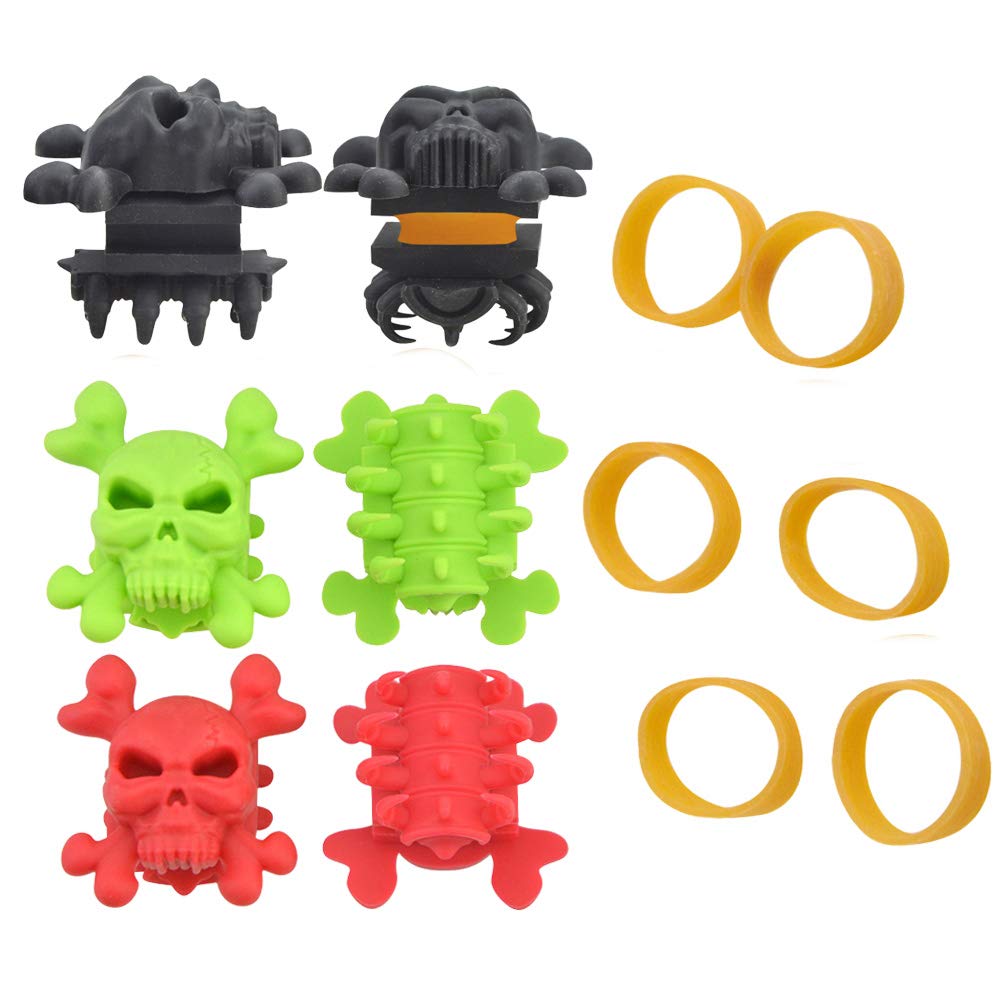 NMCPY 2pcs Rubber Bow Limbs Stabilizer Archery Bow Stabilizer Vibration Damper Dampener Stabilizer Silencers for Compound Bows Split Limb (Green)