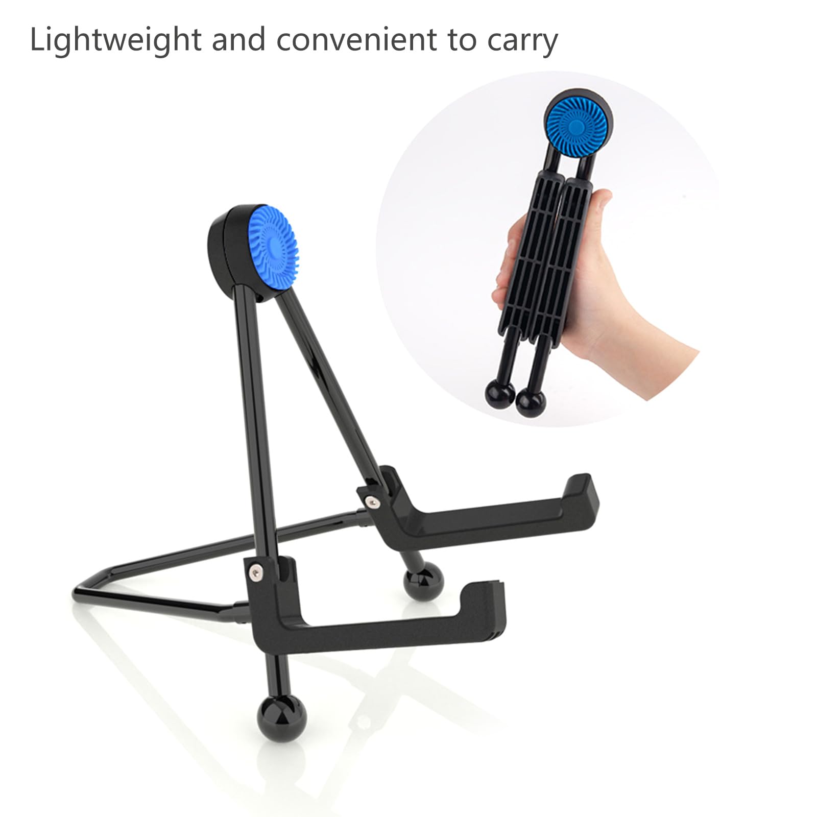 Supporto per chitarra pieghevole portatile Ukulele acustico per musicisti Supporto sicuro per strumenti Studente Musicista Violino portatile