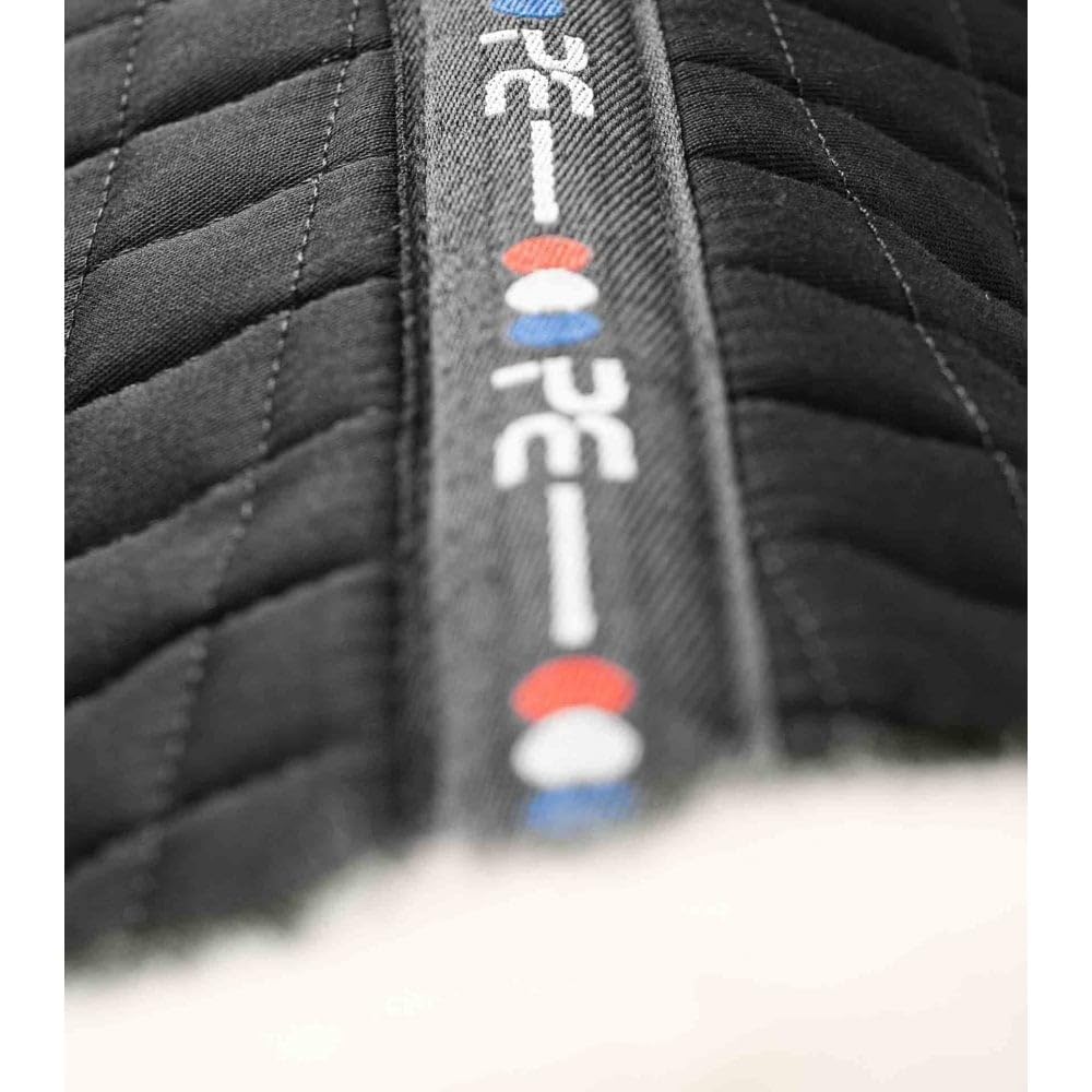 Premier Equine Springsattelpad Merino Wolle Größe Full, Farbe Black/Natural