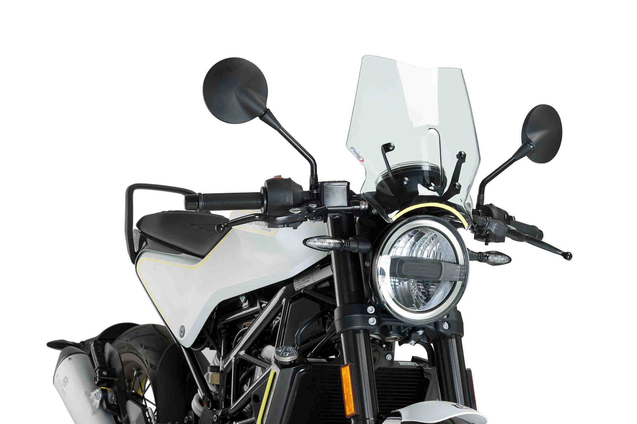 Puig 9702W New Generation Sport Deportiva y aerodinámica en acrílico de 3 mm con diseño Elevado Que Mejora protección y Mantiene Amplia Visibilidad, Transparente