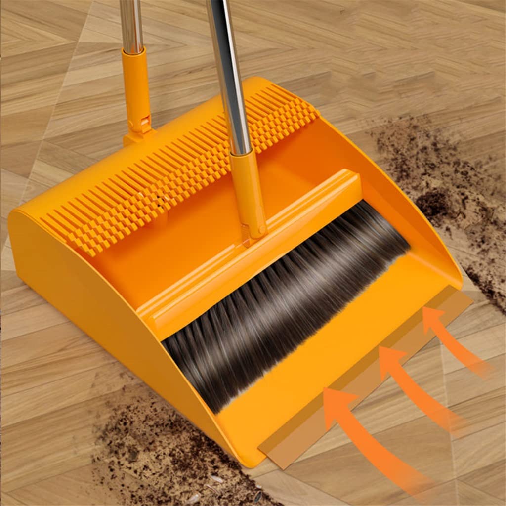 dustpan and brush, Household Broom Folding Dustpan Floor Squeegee Brush Hair Dust Home Cleaning Products Garbage Collector Wiper Sweeper
