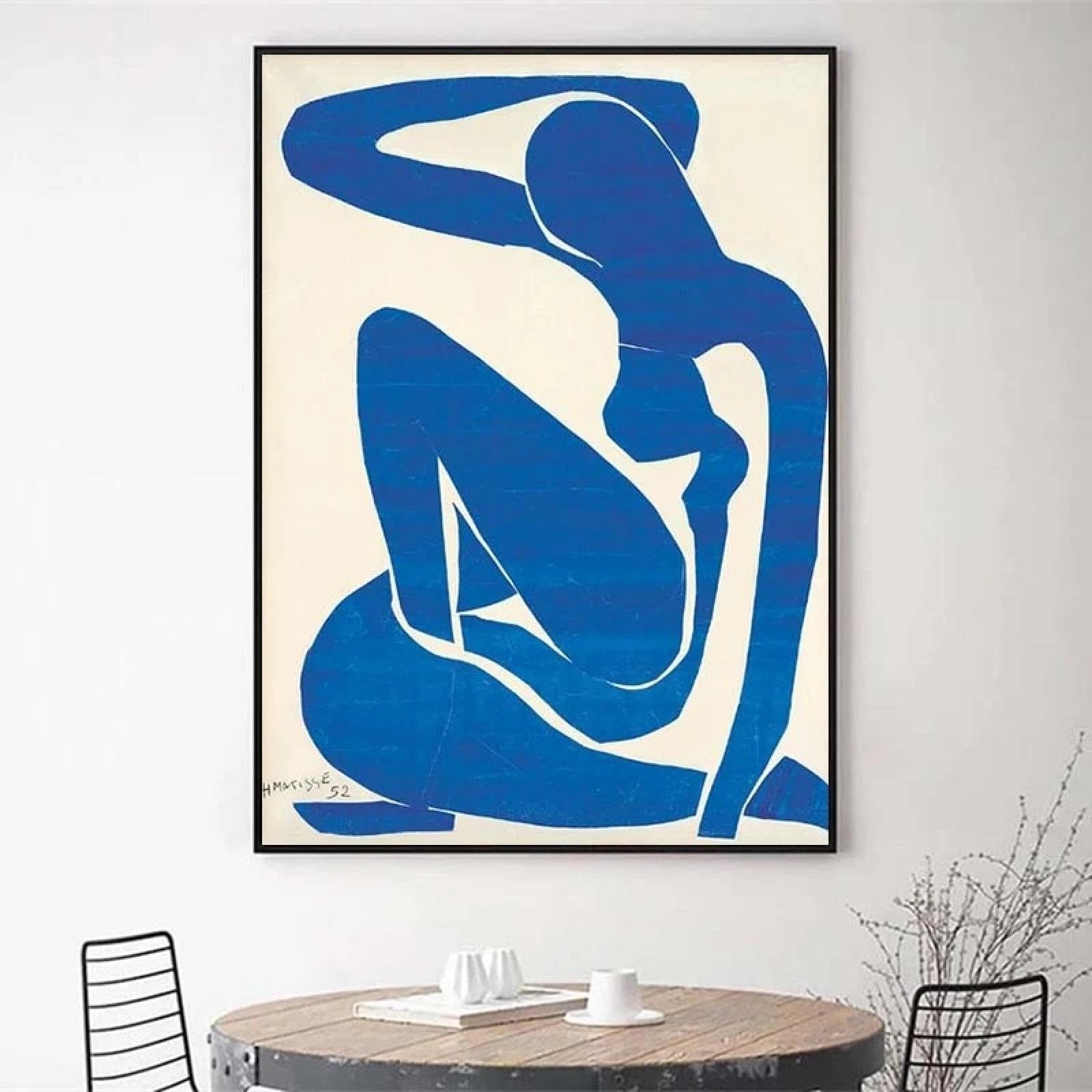 DOULAIMAI Nudo blu di Henri Matisse Dipinti su tela sul muro Poster e stampe d'arte Fauvismo Immagini d'arte per soggiorno Cuadros 70x100 cm Senza cornice