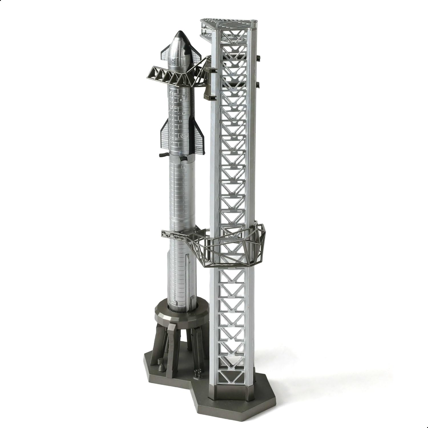 1/400 Starship Rocket Model Kit per SpaceX Rockets Adulto con Supporto NASA Static Modelli Spazi per Amatoriali Regalo Schermo Scrivania (14,57" L)