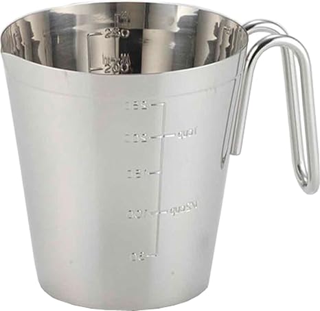 Amazon Co Jp ヨシカワ 栗原はるみ 日本製 計量カップ 300cc シルバー Hk10081 ホーム キッチン