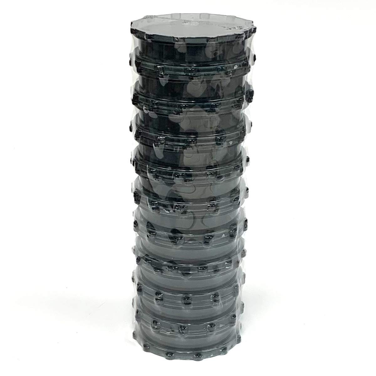Large Acrylic Herb Grinder GREY (10 PACK)