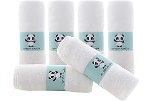HIPHOP PANDA Rayon Bamboo Baby Washcloths