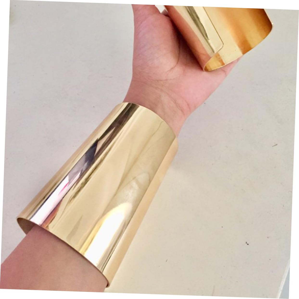 Holibanna Bracelet Exaggerate Armband Wide Armlet Metal Armlet European and American