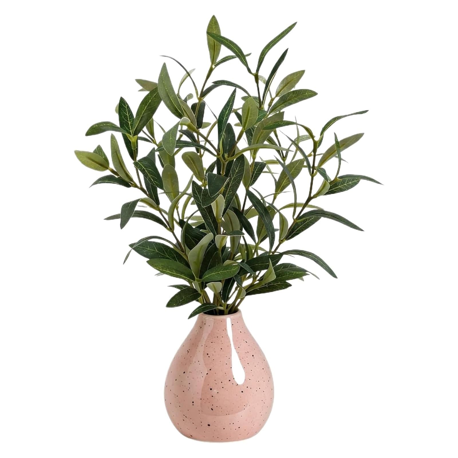 Realistic Tabletop Indoor Plant with Ceramic Vase