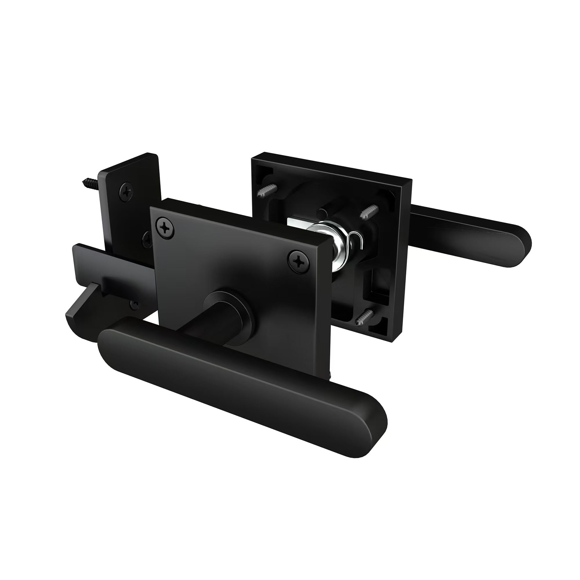 Sdstone Double Side Gate Latch，Heavy Duty Swinging Door Latch Gate Hardware for Wooden Fence,Gate Hardware for Right Inswing Outdoor Wooden Gates, Pool Gate, Backyard, Garden — image 1