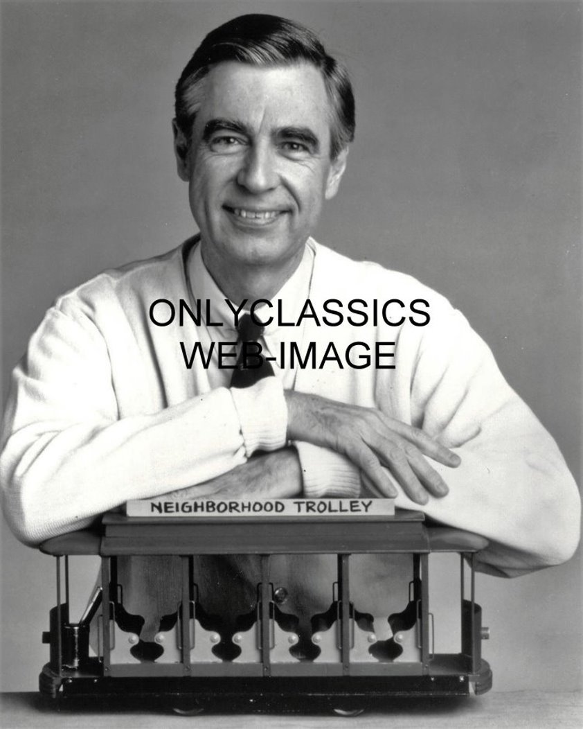 Schneider Electric Mister FRED Rogers 8X10 Photo Children Neighborhood Trolley Television TV School