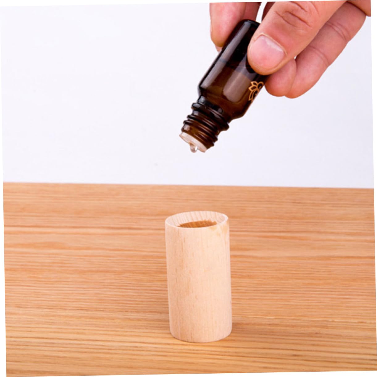 3stücke Aromatherapie Diffuser Aus Holz Für Ätherische Öle Tragbarer Raumduftspender Buche Für Auto Schlafzimmer Und Büro Natürlicher Duftstein Ohne Stoffbeutel