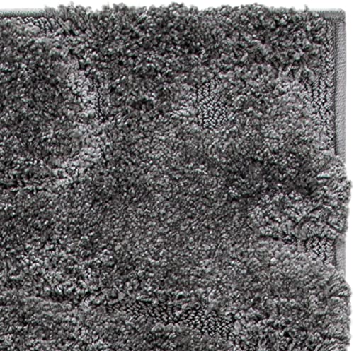 Image of Handwoven Microfibre 3D Rug for Living Room (Grey, 2 X 8 Feet (Runner), Microfibre)